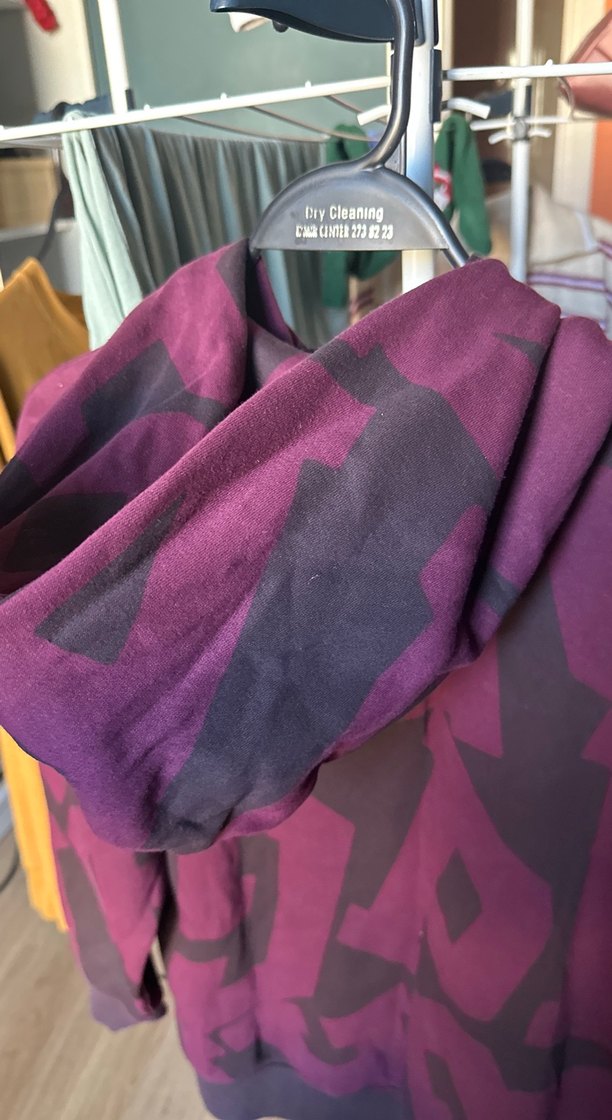 Mor Baskılı GAP Sweatshirt Kapüşonlu - Görsel 4