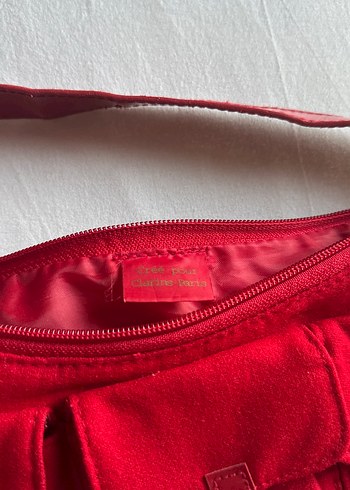 Kırmızı Süet Kadın Omuz Çantası - Görsel 3