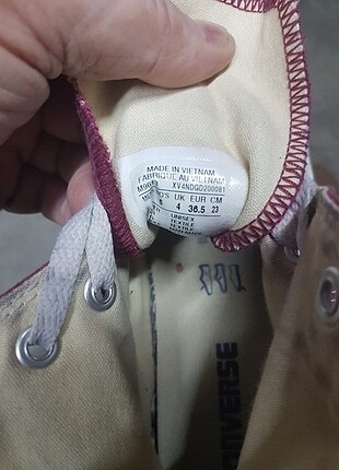 36 Beden bordo Renk 36.5no convers