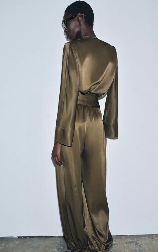 Zw collection saten balon paça tulum - Görsel 3