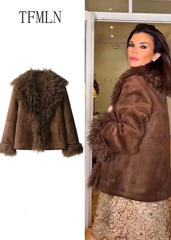 Zw collection çift taraflı suni kürk - Görsel 3