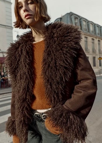 Zw collection çift taraflı suni kürk - Görsel 7