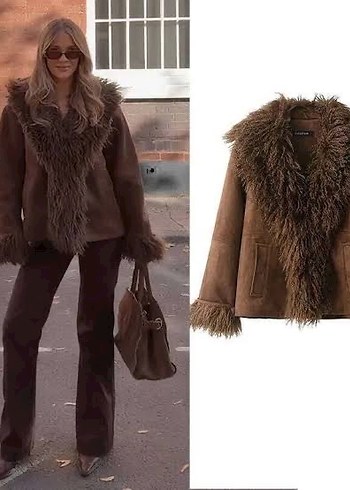 Zw collection çift taraflı suni kürk - Görsel 2