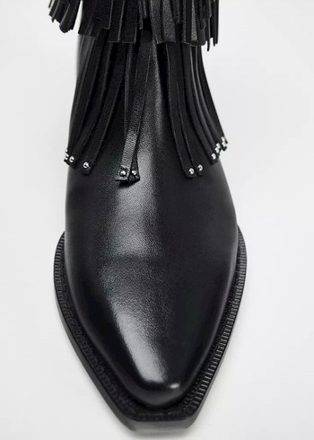 Zara Zara gerçek deri püsküllü bot