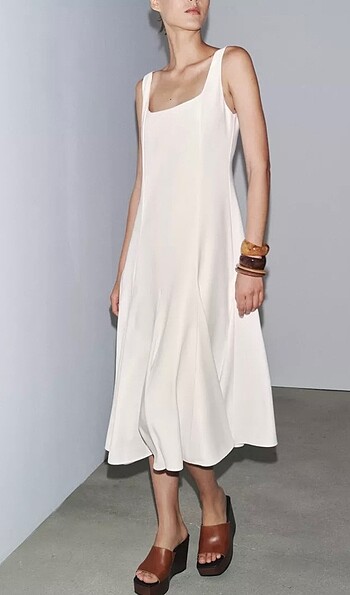 Zara Zw collection midi elbise