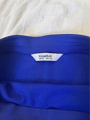 Pull and Bear pull and bear lacivert bandaj etek