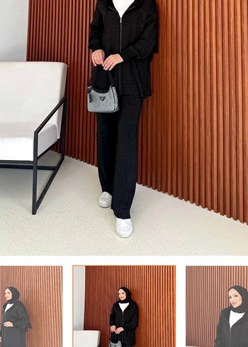 Gri Mini Triko Hırka - Görsel 2