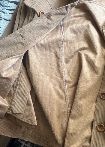 Düğmeli Kahverengi Kadın Gömlek - Görsel 3