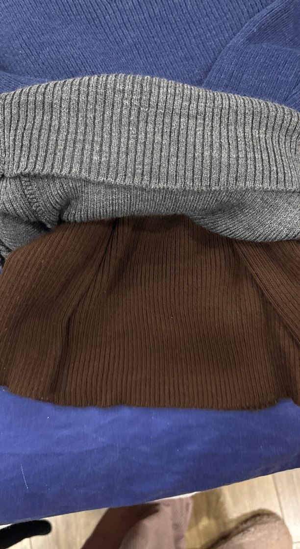 Kadın Lacivert Yüksek Yaka Triko Kazak - Görsel 3