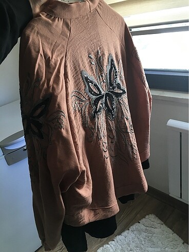 l Beden Kimono ışıltılı ceket