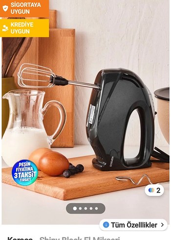 Karaca Siyah El Mikseri - Görsel 5