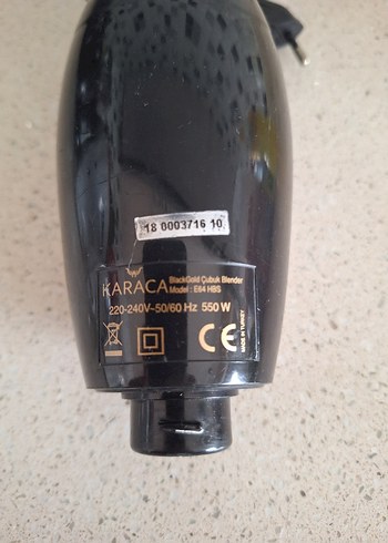 Karaca Siyah çucuk blander motor - Görsel 2