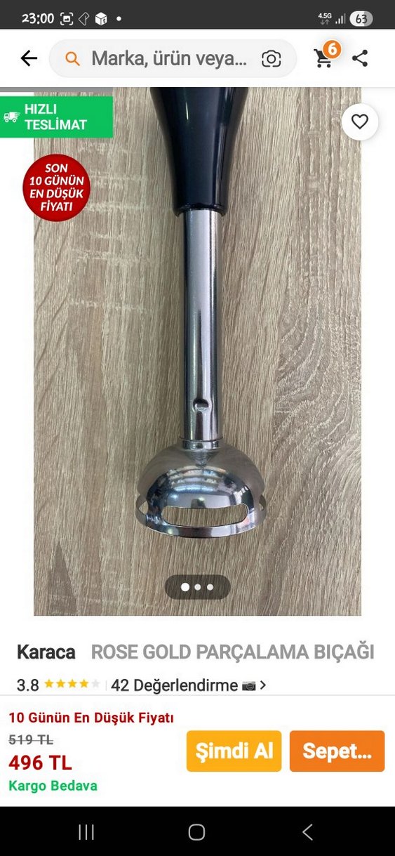 Karaca Siyah çucuk blander motor - Görsel 4