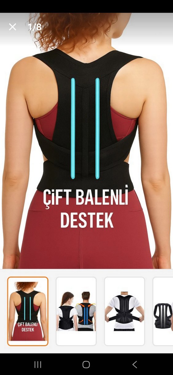 Siyah Destekleyici Bel fıtığı Korsesi - Görsel 5