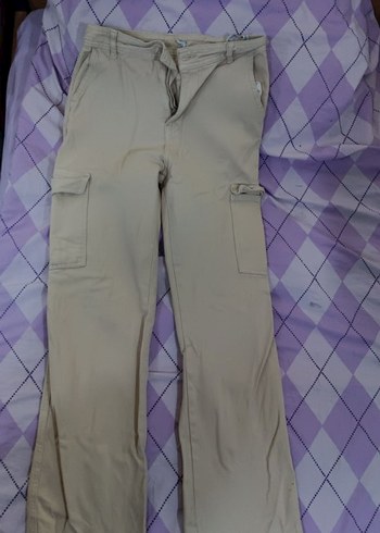 Bej Kargo Pantolon