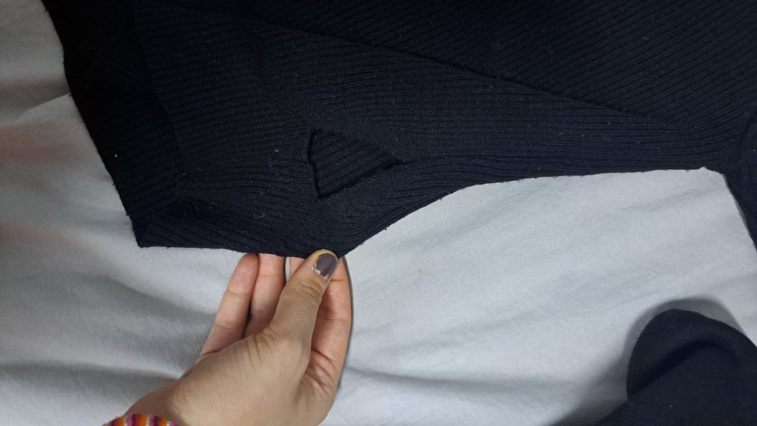 Kadın Siyah Basic Kazak - Görsel 2