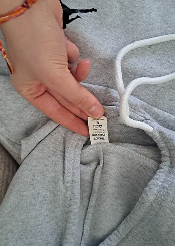 Gri Kapüşonlu Erkek Sweatshirt - Görsel 2