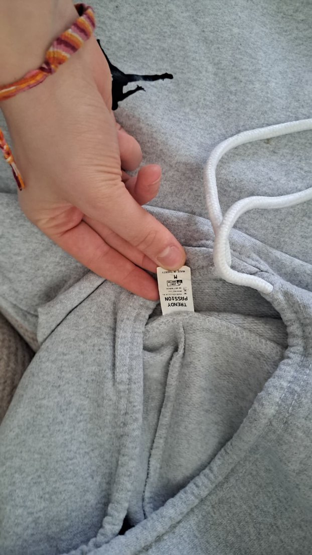 Gri Kapüşonlu Erkek Sweatshirt - Görsel 2