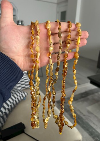 Kehribar kolye adet - Görsel 2