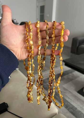 Kehribar kolye adet - Görsel 4