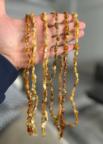 Kehribar kolye adet - Görsel 3