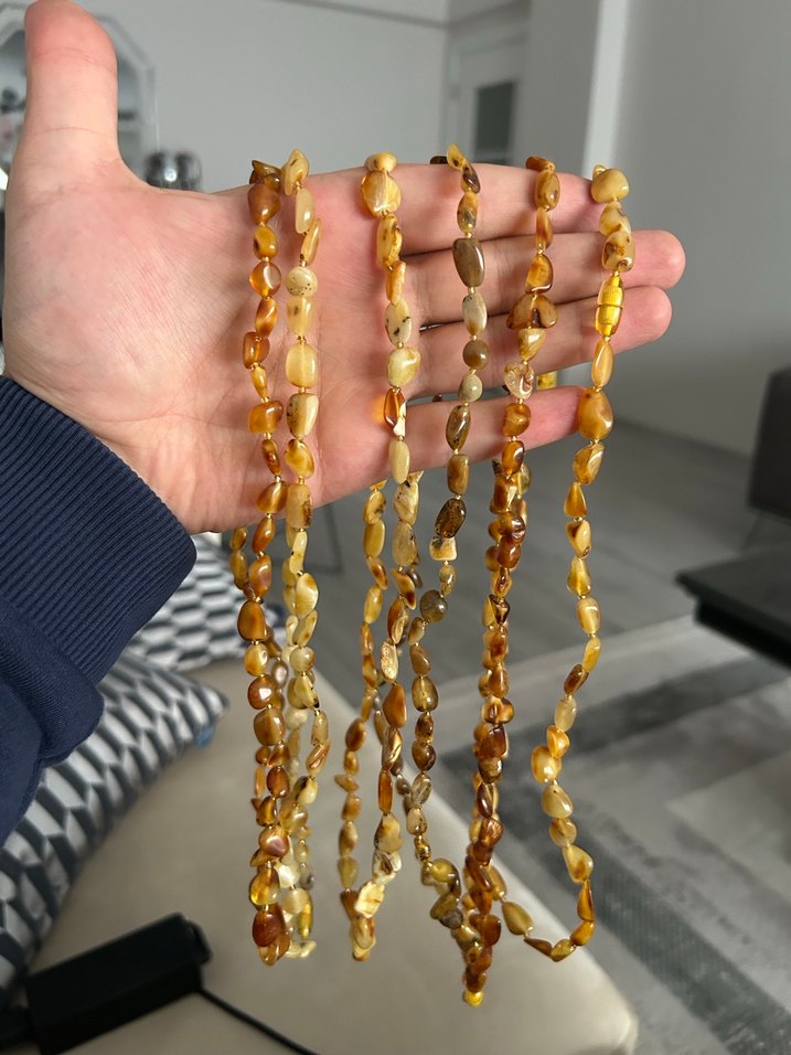 Kehribar kolye adet - Görsel 2