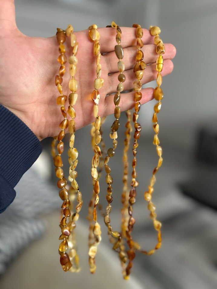 Kehribar kolye adet - Görsel 3