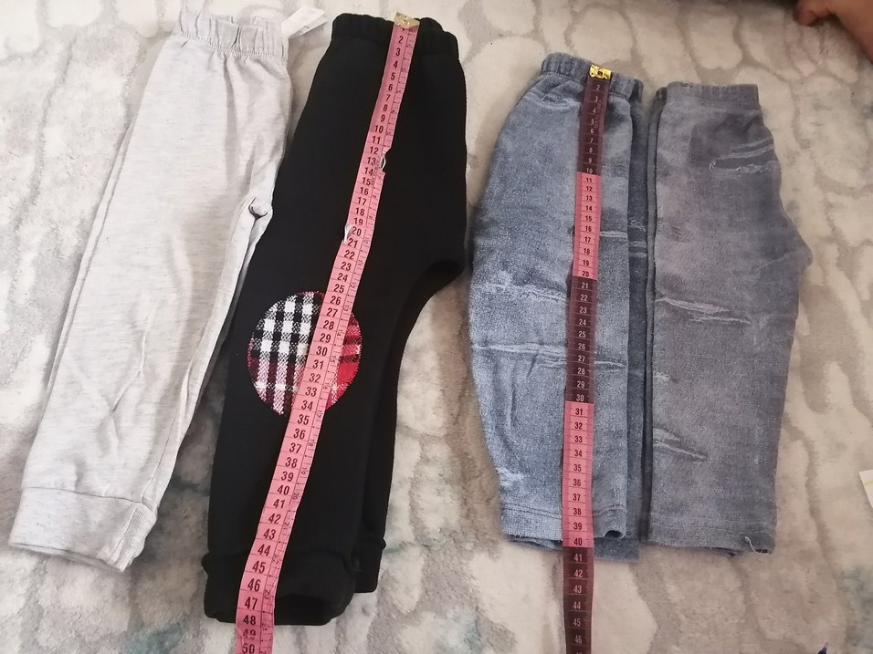 Gri Kız Tayt - Sokak Stili, Esnek Bel - Görsel 2