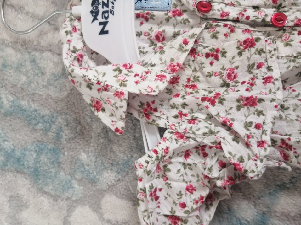 Kız bebek Çiçekli gömlek - Görsel 2