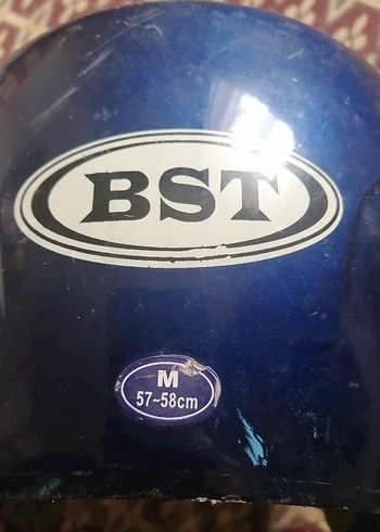 Mavi Baskılı BST Motosiklet Kaskı - Görsel 4