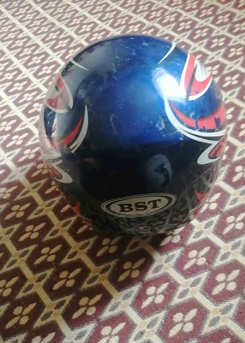 Mavi Baskılı BST Motosiklet Kaskı - Görsel 5