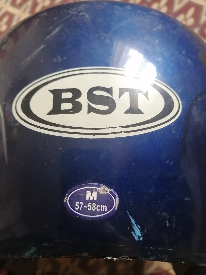 Mavi Baskılı BST Motosiklet Kaskı - Görsel 4