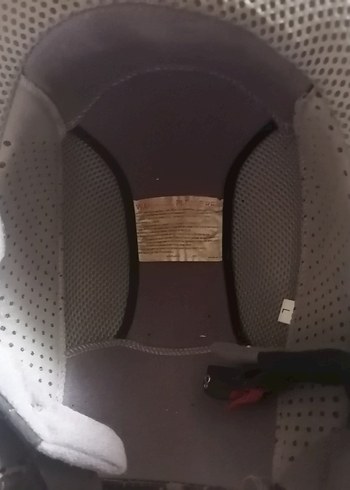 Beyaz Baskılı Biker Motosiklet Kaskı - Görsel 4