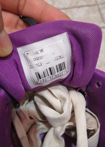 Mor Siyah Bağcıklı Spor Kadın Spor Ayakkabısı - Görsel 6