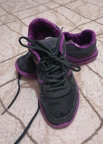 Mor Siyah Bağcıklı Spor Kadın Spor Ayakkabısı - Görsel 2