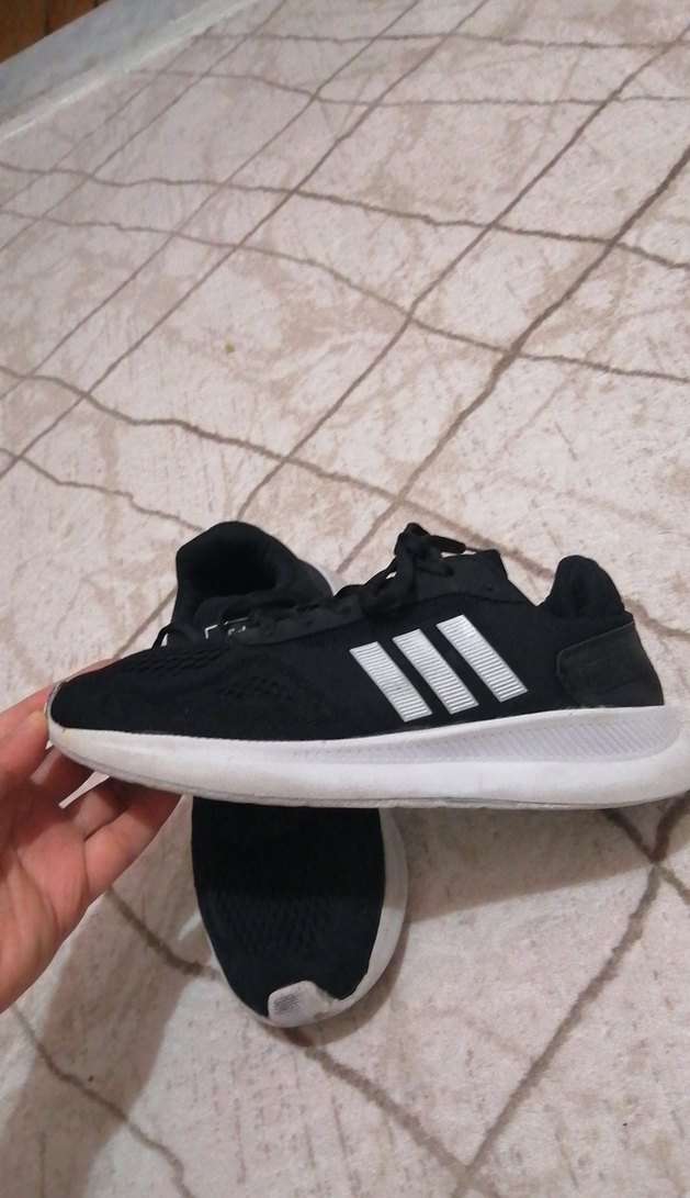 Siyah Bağcıklı Kadın Spor Ayakkabı - Görsel 3