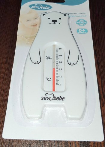 SevUbebe Ayı Figürlü Banyo Termometresi ve konak tarağı - Görsel 2