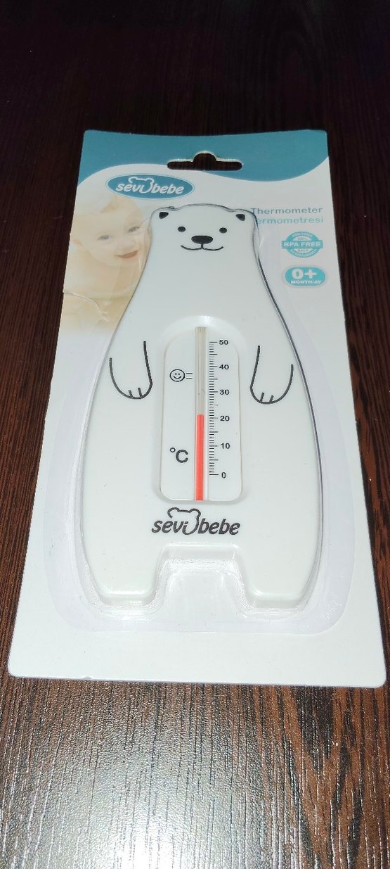 SevUbebe Ayı Figürlü Banyo Termometresi ve konak tarağı - Görsel 2