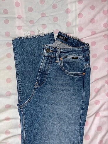 Mavi straight kesim pantolon