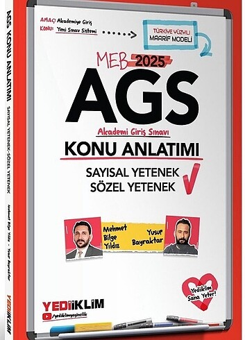 Yediiklim Meb Ags Sayısal Yetenek Sözel Yetenek Konu Anlatım
