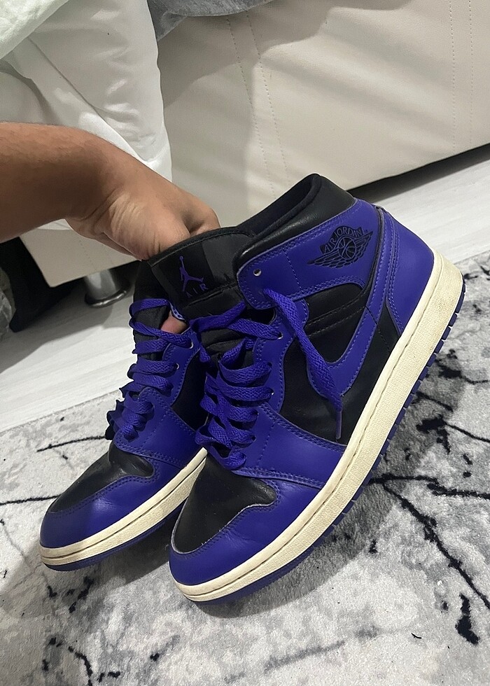 Air jordan 1 mid purple - Görsel 2