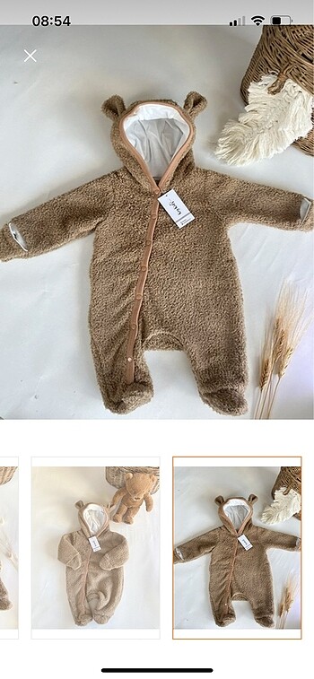Welsoft Teddy Ayıcık Kahverengi Tulum Peluş Astronot