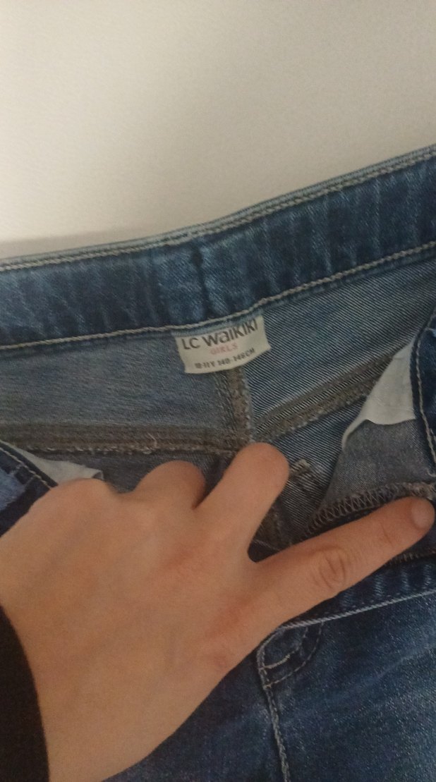 Renkli Püsküllü Kız Denim Şort - Görsel 2