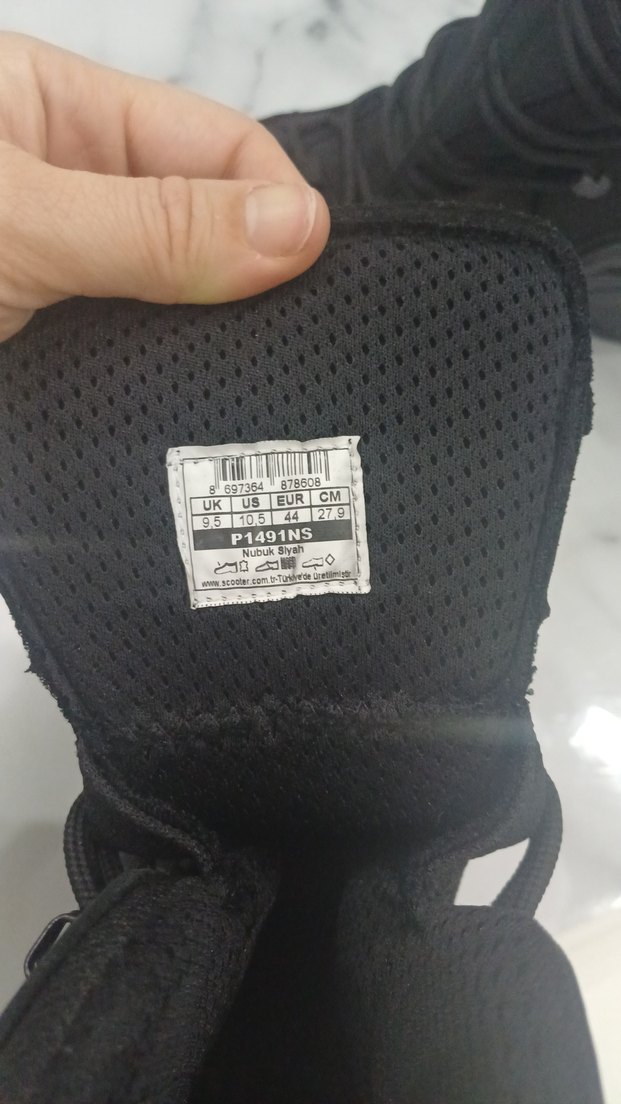 Siyah Orjinal Scooter Fermuarlı ve Bağcıklı Erkek Bot - Görsel 5