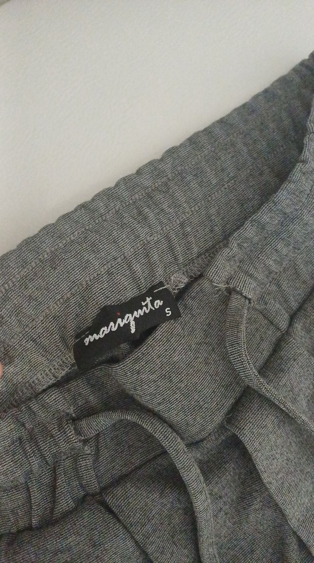 Gri Rahat Kesim Eşofman Altı Pantolon - Görsel 3