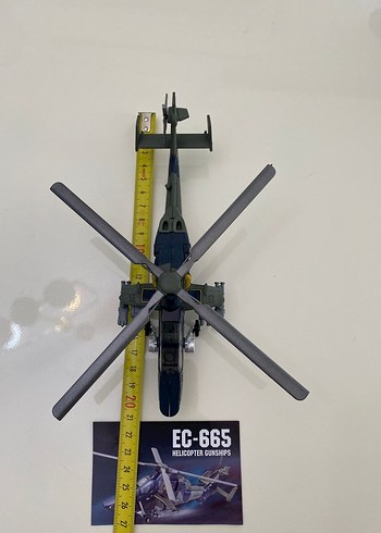 Beden EC-665 Helikopter Oyuncak Figürü Gri