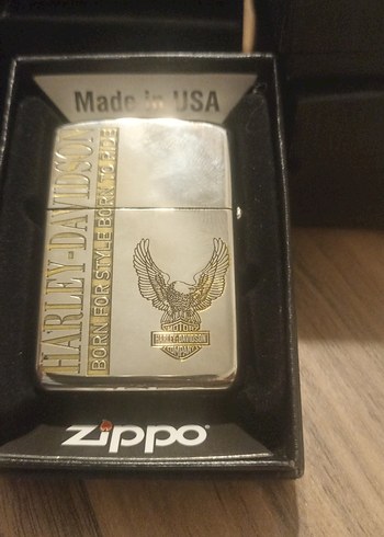 Altın Renkli Harley Davidson Biker Rozeti - Görsel 2