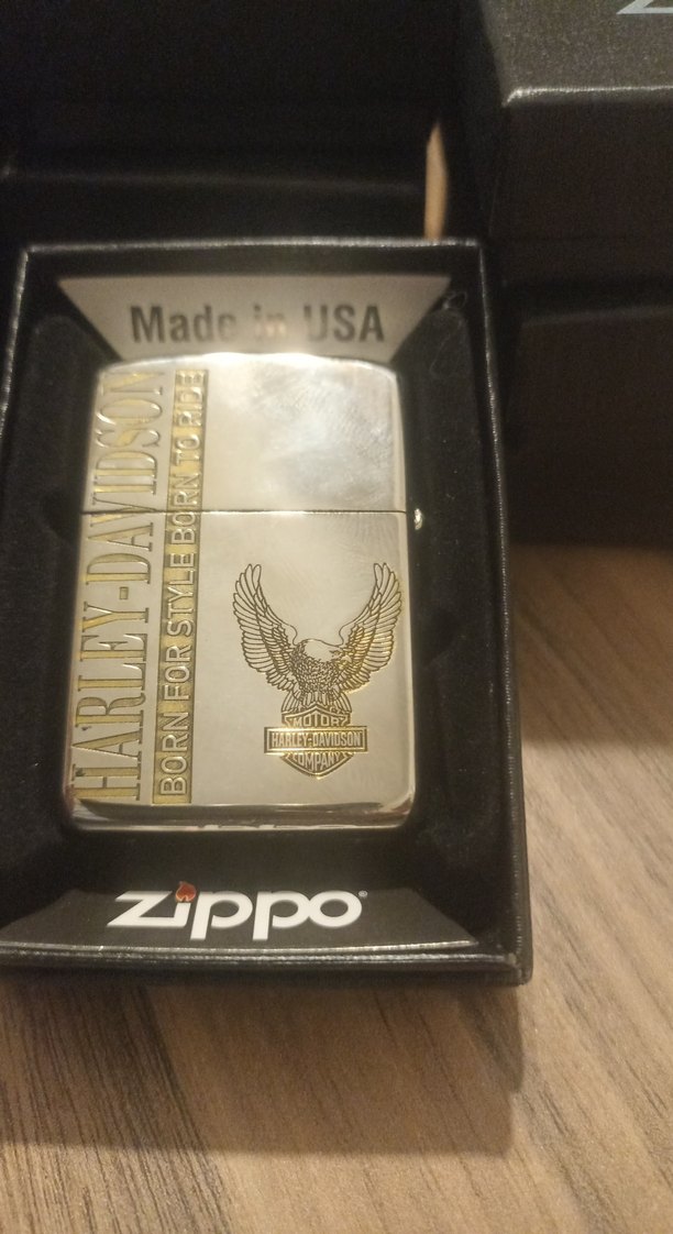 Altın Renkli Harley Davidson Biker Rozeti - Görsel 2