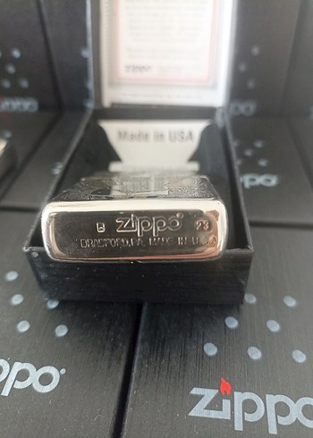 Vintage Altın Renkli Zippo Çakmak - Görsel 3