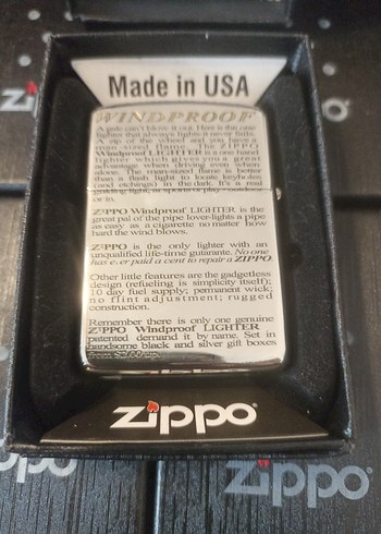 Zippo Made in USA Benzinli Çakmak - Görsel 2